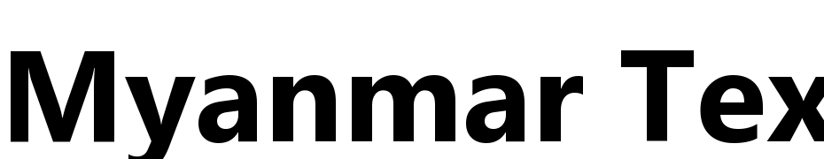 Myanmar Text Bold Font Download Free