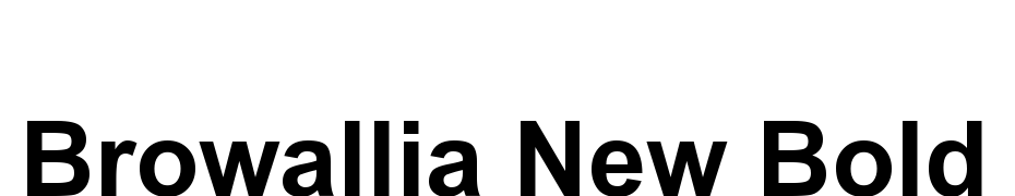 Browallia New Bold Font Download Free