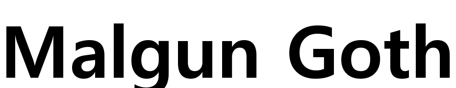 Malgun Gothic Bold Font Download Free