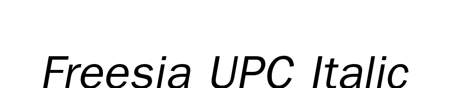 Freesia UPC Italic Schrift Herunterladen Kostenlos