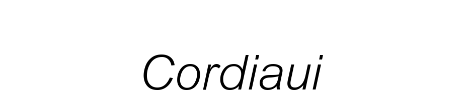 Cordia UPC Italic Yazı tipi ücretsiz indir