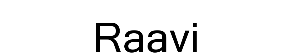 Raavi Scarica Caratteri Gratis