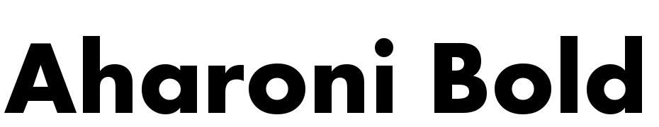 Aharoni Bold Font Download Free
