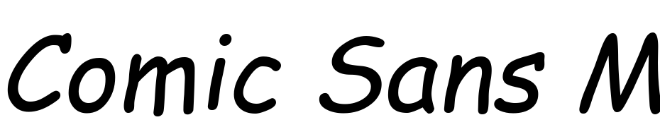 Comic Sans MS Italic Schrift Herunterladen Kostenlos