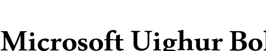 Microsoft Uighur Bold Font Download Free