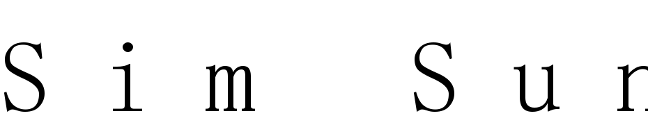 Sim Sun Ext B Font Download Free