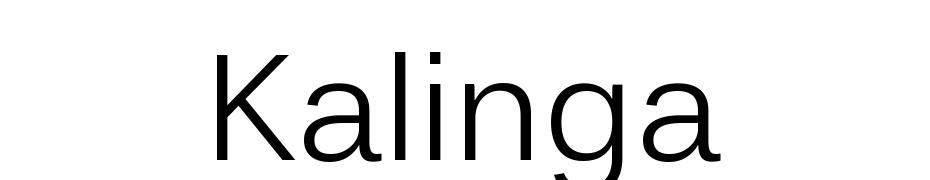 Kalinga cкачати шрифт безкоштовно