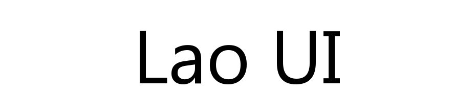 Lao UI Font Download Free