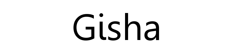Gisha cкачати шрифт безкоштовно