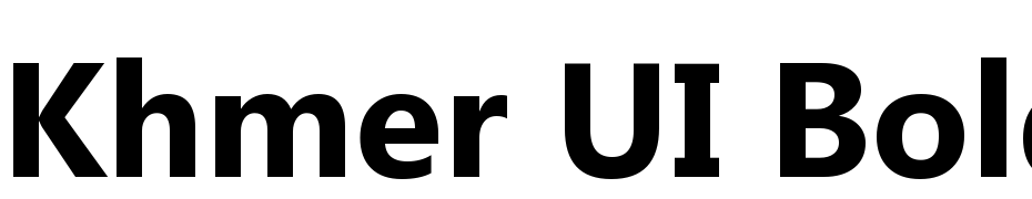 Khmer UI Bold Font Download Free
