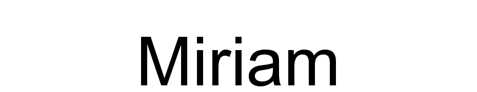 Miriam Font Download Free