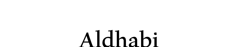 Aldhabi Font Download Free