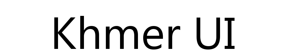 Khmer UI Font Download Free