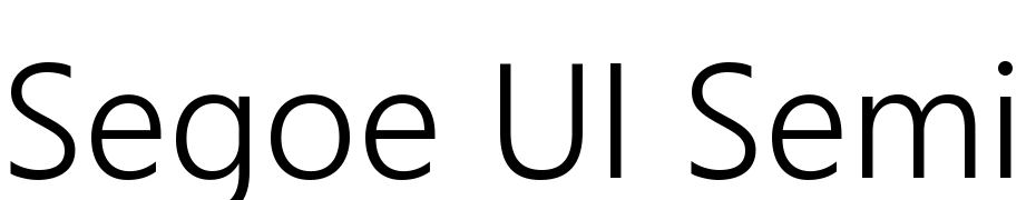 Segoe UI Semilight Font Download Free
