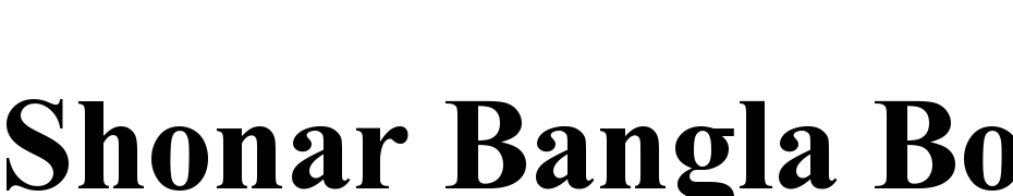 Shonar Bangla Bold Font Download Free
