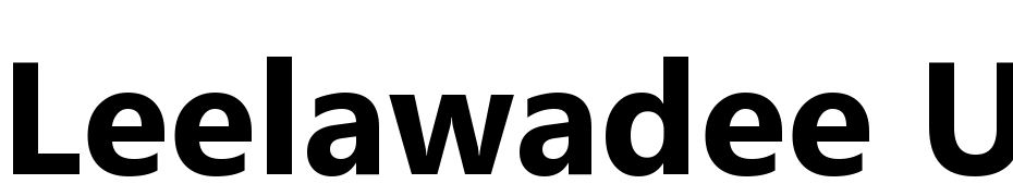 Leelawadee UI Negreta Font Download Free