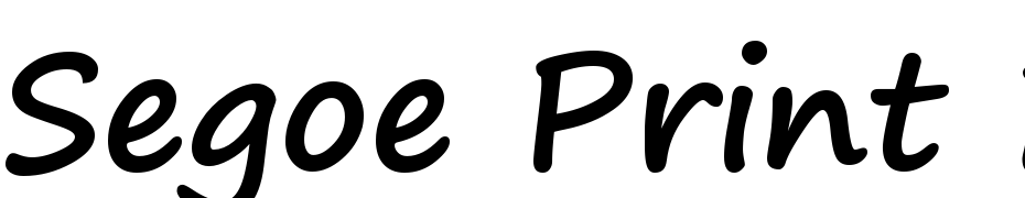 Segoe Print Bold Font Download Free
