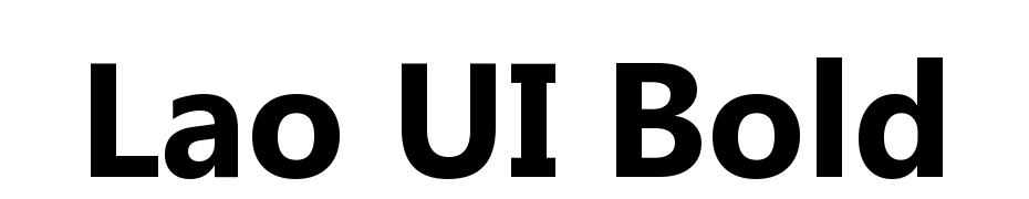 Lao UI Bold cкачати шрифт безкоштовно