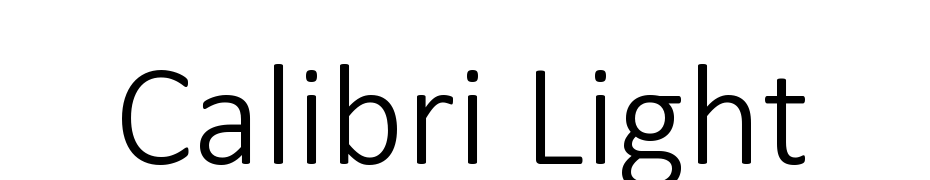 Calibri Light Yazı tipi ücretsiz indir