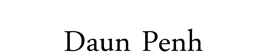 Daun Penh Font Download Free