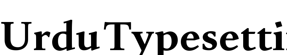 Urdu Typesetting Bold Font Download Free