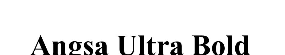 Angsana UPC Bold Font Download Free