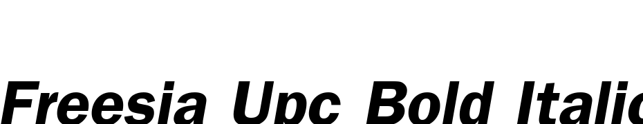 Freesia UPC Bold Italic Font Download Free