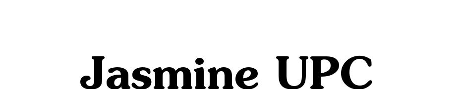 Jasmine UPC Bold Font Download Free