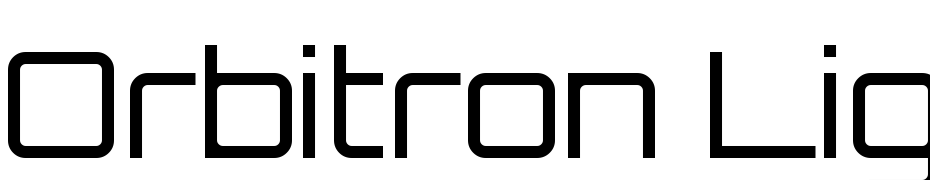 Orbitron Light Font Download Free