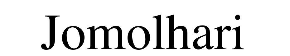 Jomolhari Font Download Free