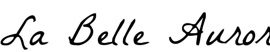 La Belle Aurore Schrift Herunterladen Kostenlos
