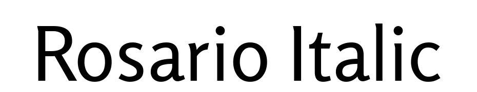 Rosario Italic Font Download Free