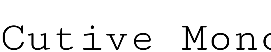 Cutive Mono Font Download Free