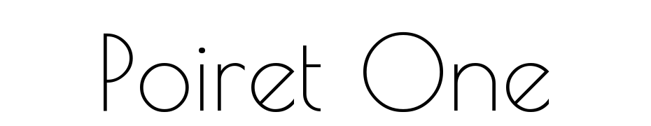 Poiret One Font Download Free