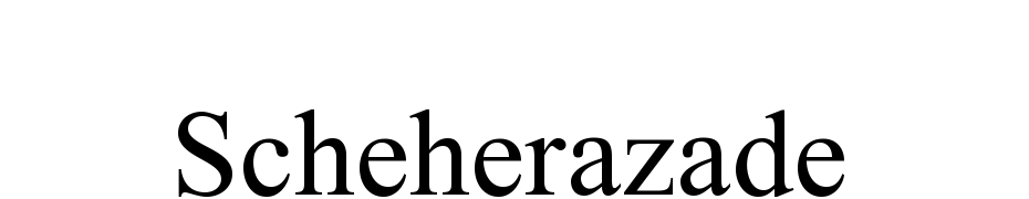 Scheherazade cкачати шрифт безкоштовно