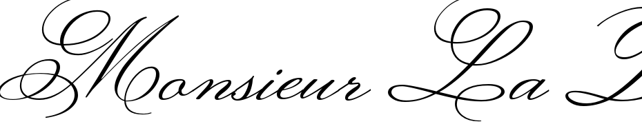Monsieur La Doulaise Regular Schrift Herunterladen Kostenlos
