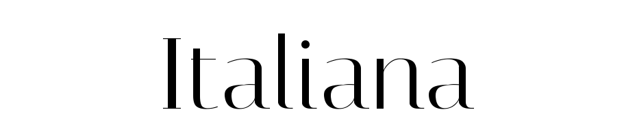 Italiana Font Download Free