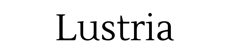 Lustria Font Download Free