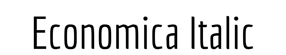 Economica Italic cкачати шрифт безкоштовно