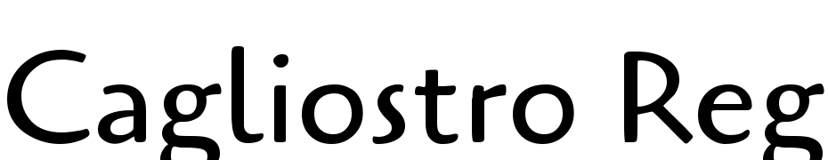 Cagliostro Regular Font Download Free