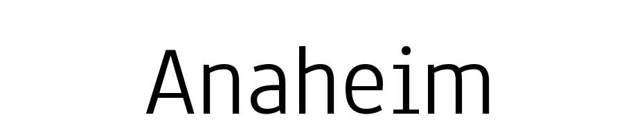 Anaheim Font Download Free