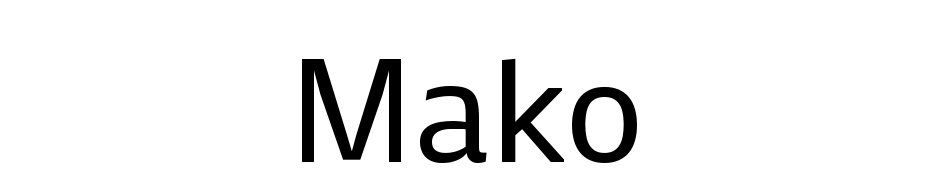 Mako Font Download Free