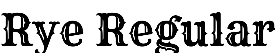 Rye Regular Font Download Free