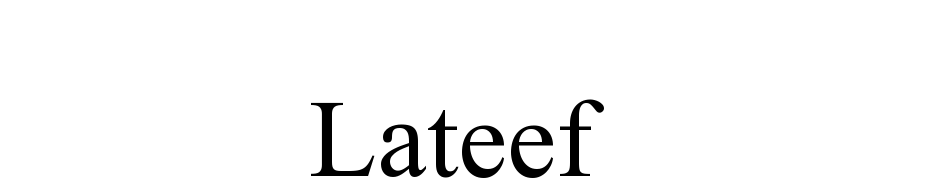 Lateef Font Download Free