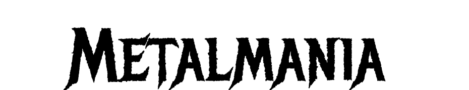 Metal Mania Scarica Caratteri Gratis