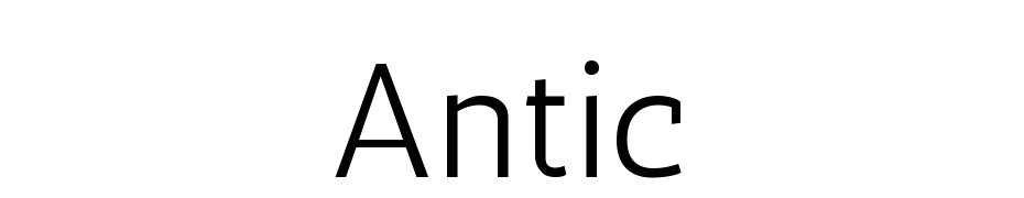 Antic Font Download Free