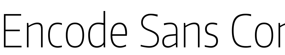 Encode Sans Condensed Polices Telecharger