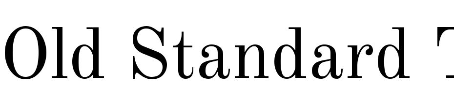 Old Standard TT Regular Font Download Free