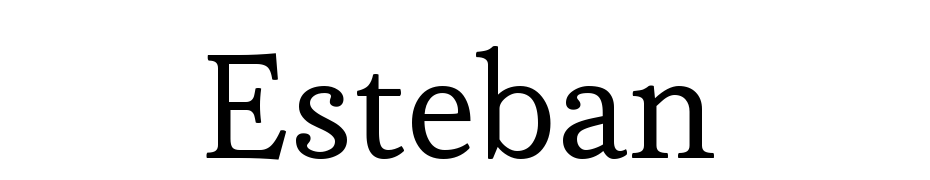 Esteban Font Download Free