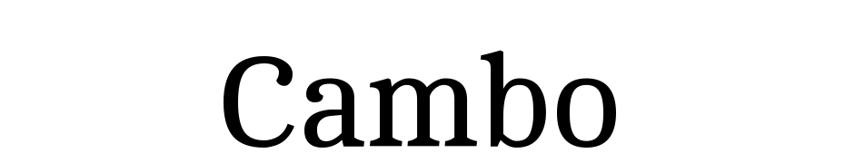 Cambo Font Download Free